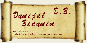 Danijel Bićanin vizit kartica